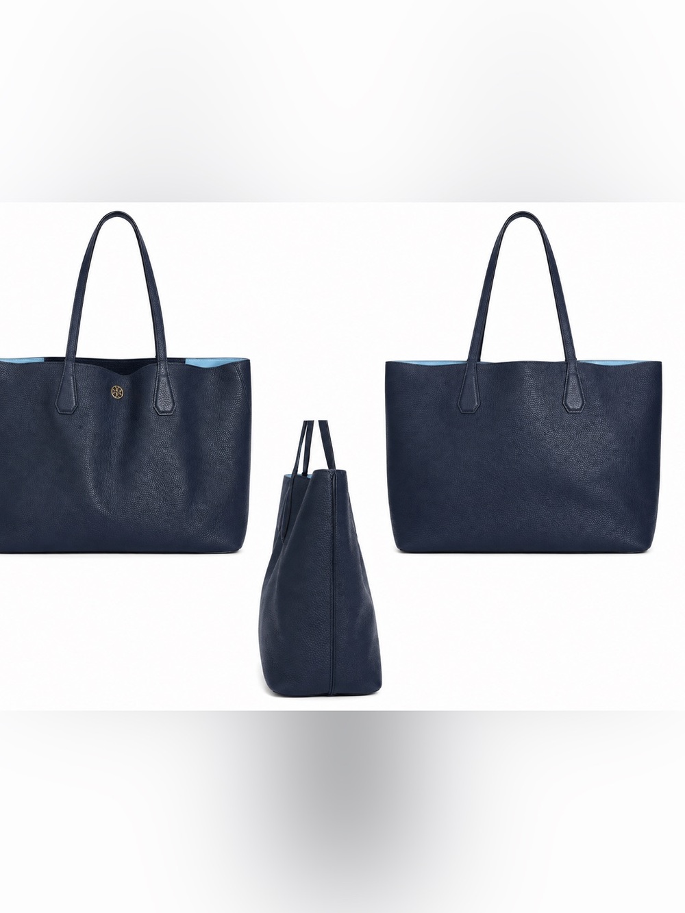 Tory Burch Navy Leather Tote